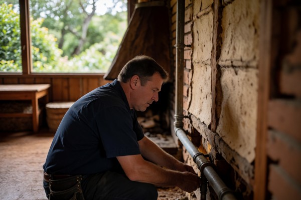Doncaster plumber at work