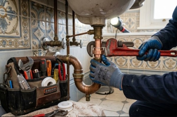 Kew plumber at work Kew plumber at work